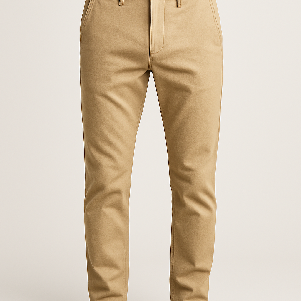 Men's Casual Beige Chino Pants