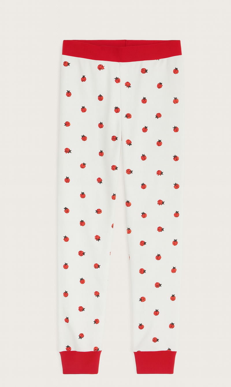 Kids' Festive Ladybug Pajama Bottoms