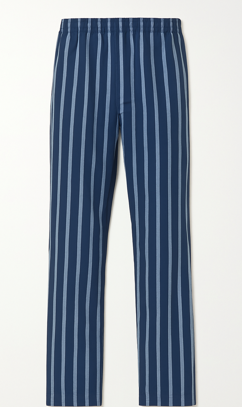 Navy Blue Vertical Stripe Pajama