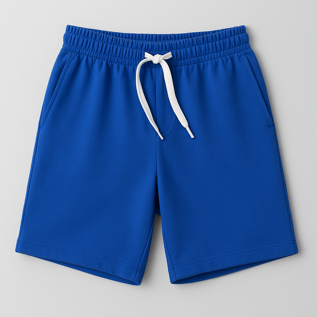 Royal Blue Cotton Shorts