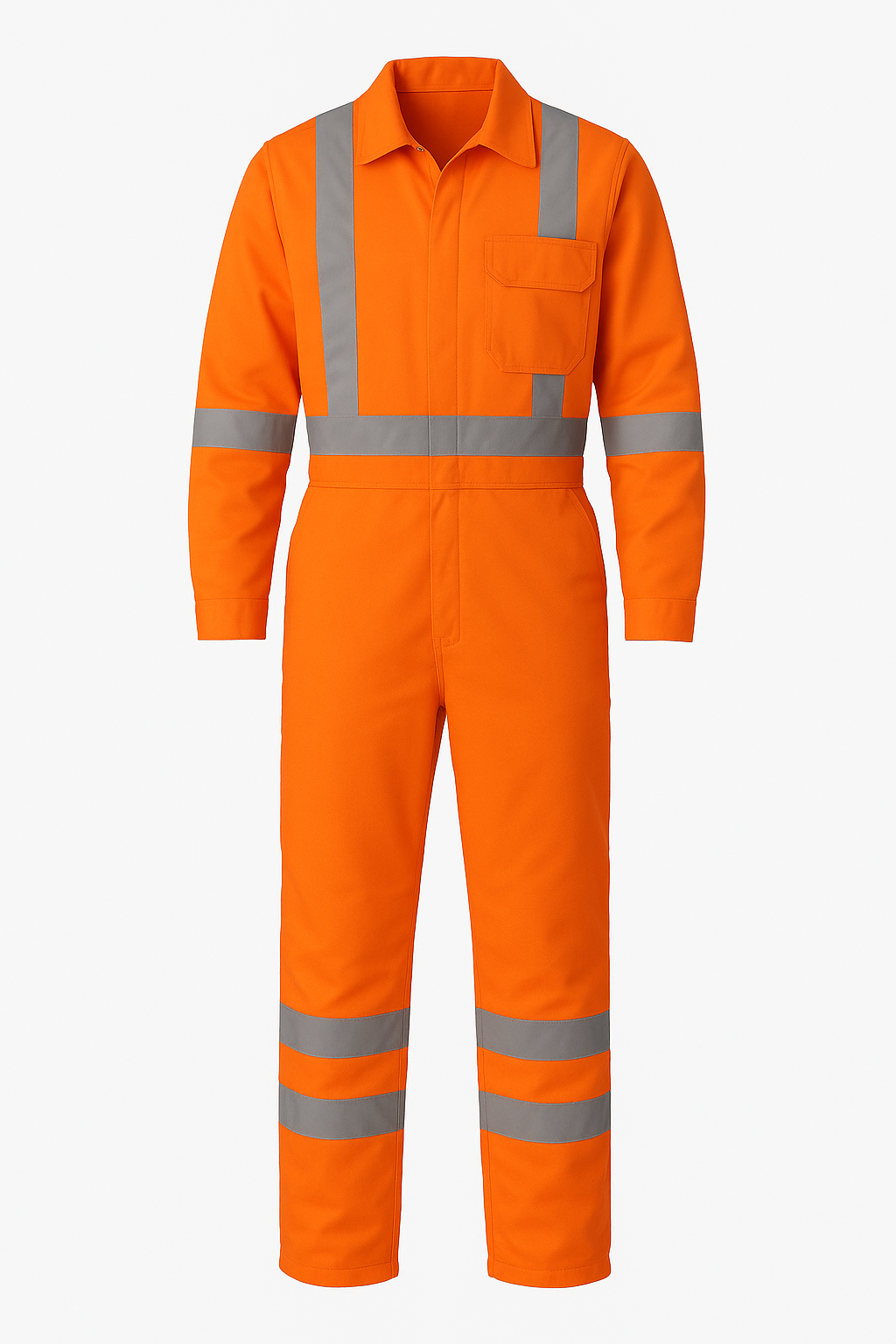 High Visibility Safety Coverall (Orange)