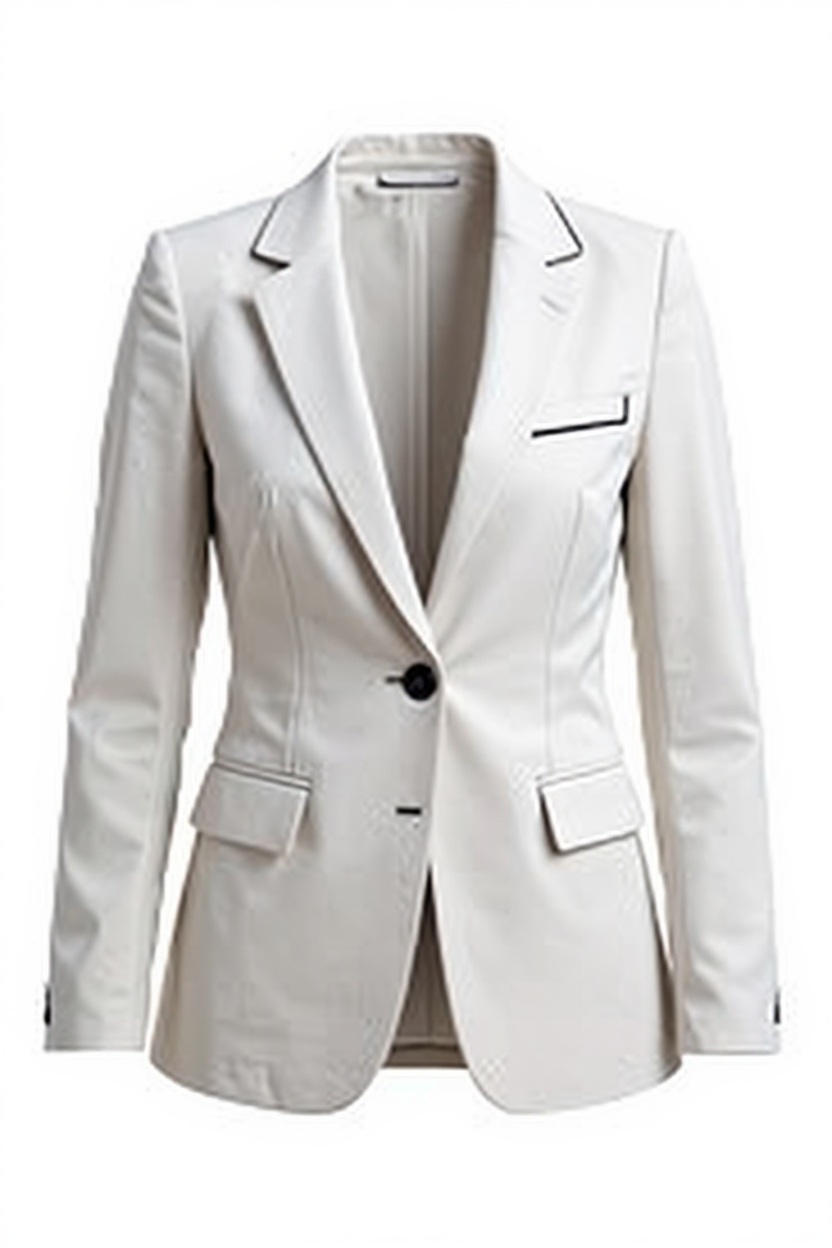 Grey Blazer with Black Trim
