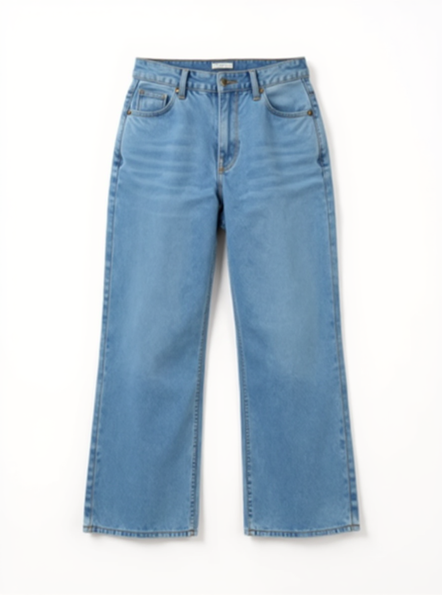 Light Blue Wide Leg Jeans