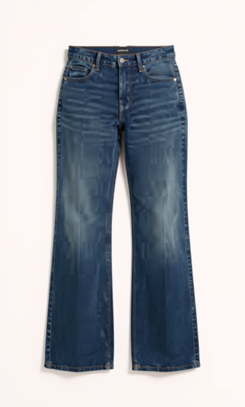 Medium Blue Wide Leg Jeans